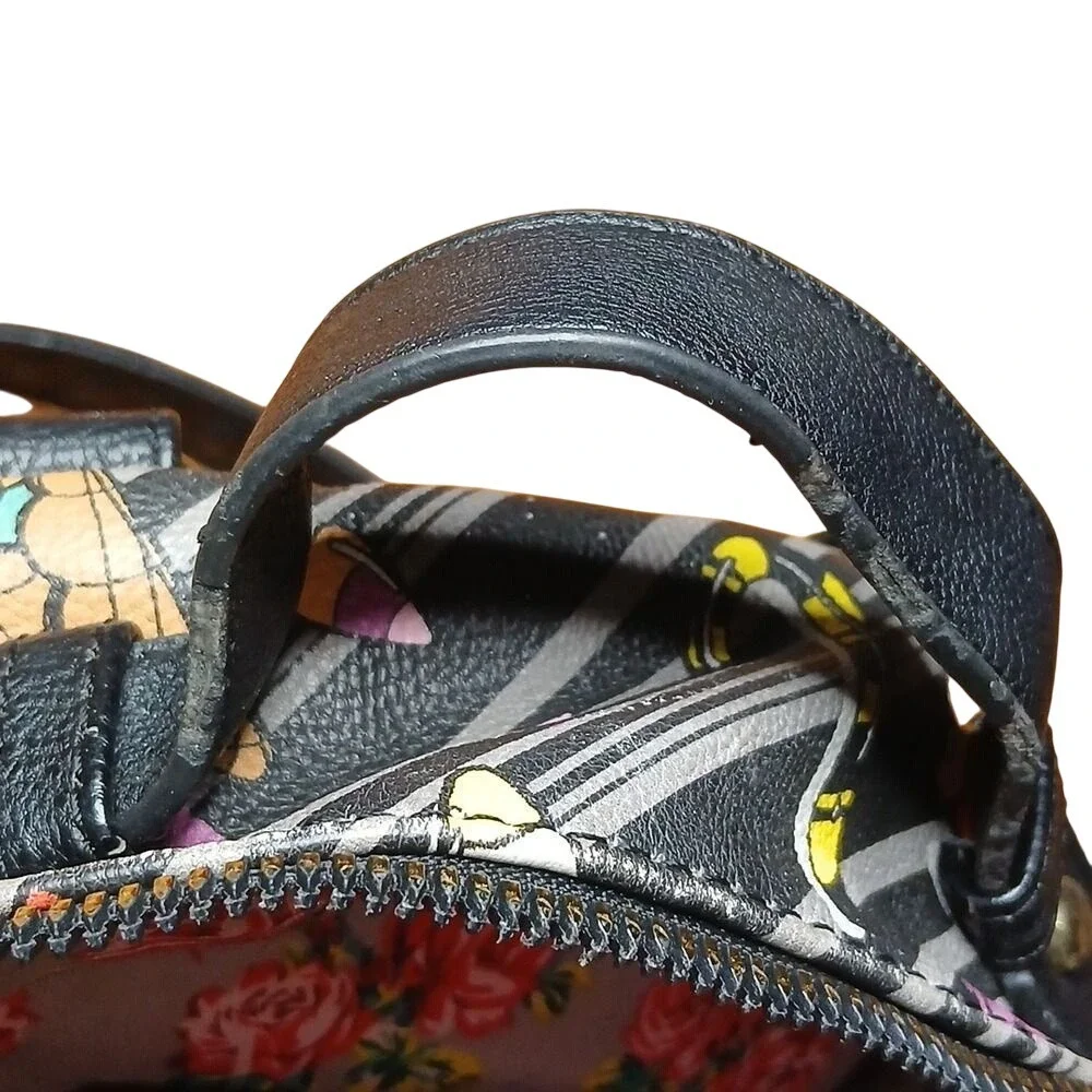 Betsey Johnson Mini Backpack Womens OS Black Halloween Vampire Dog Spooky Treats